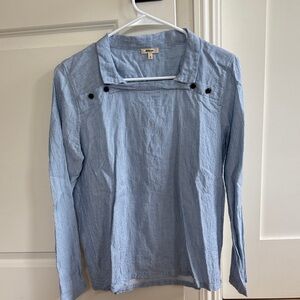 Bellerose Blue Striped Boatneck Top